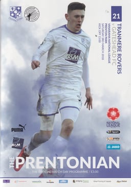 Tranmere Rovers v Gateshead Match Programme 2018-04-10